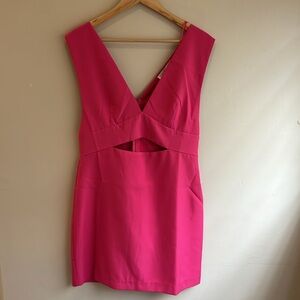 Elegant Pink Sleeveless Dress